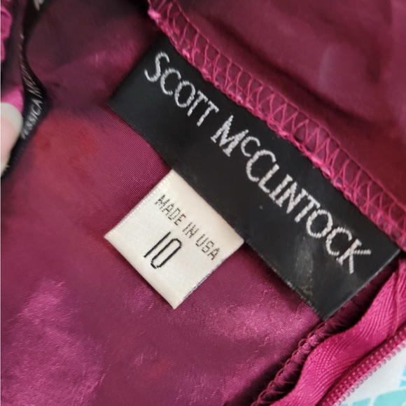 Scott McClintok Dress Plum Size 10 worn once - Picture 6 of 8